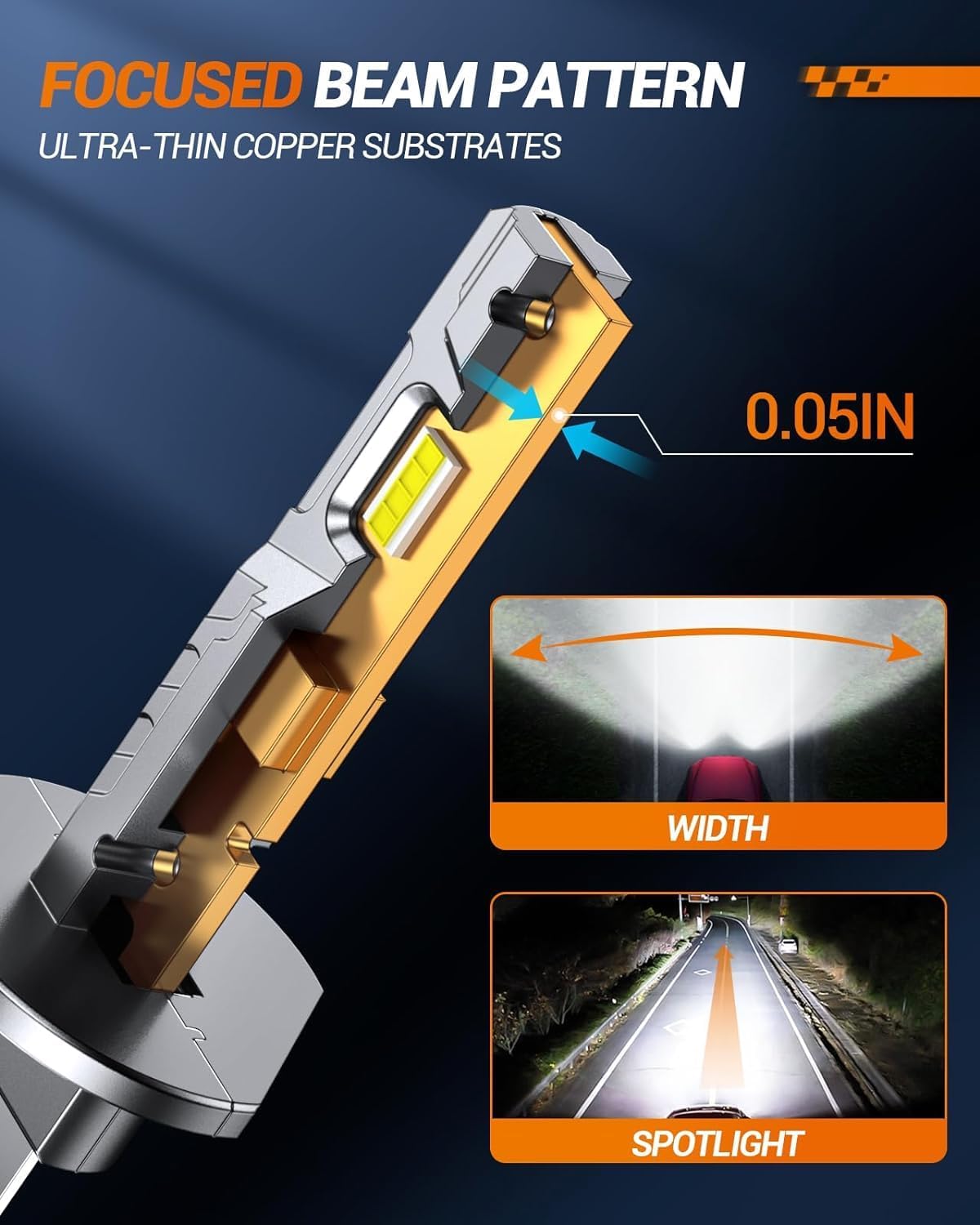 Thumbnail 4 de SEALIGHT H1 LED Bulbs 33000LM: illuminazione ad alte prestazioni in confezione da 2 (6500K, raffreddamento 15000RPM, plug-and-play)