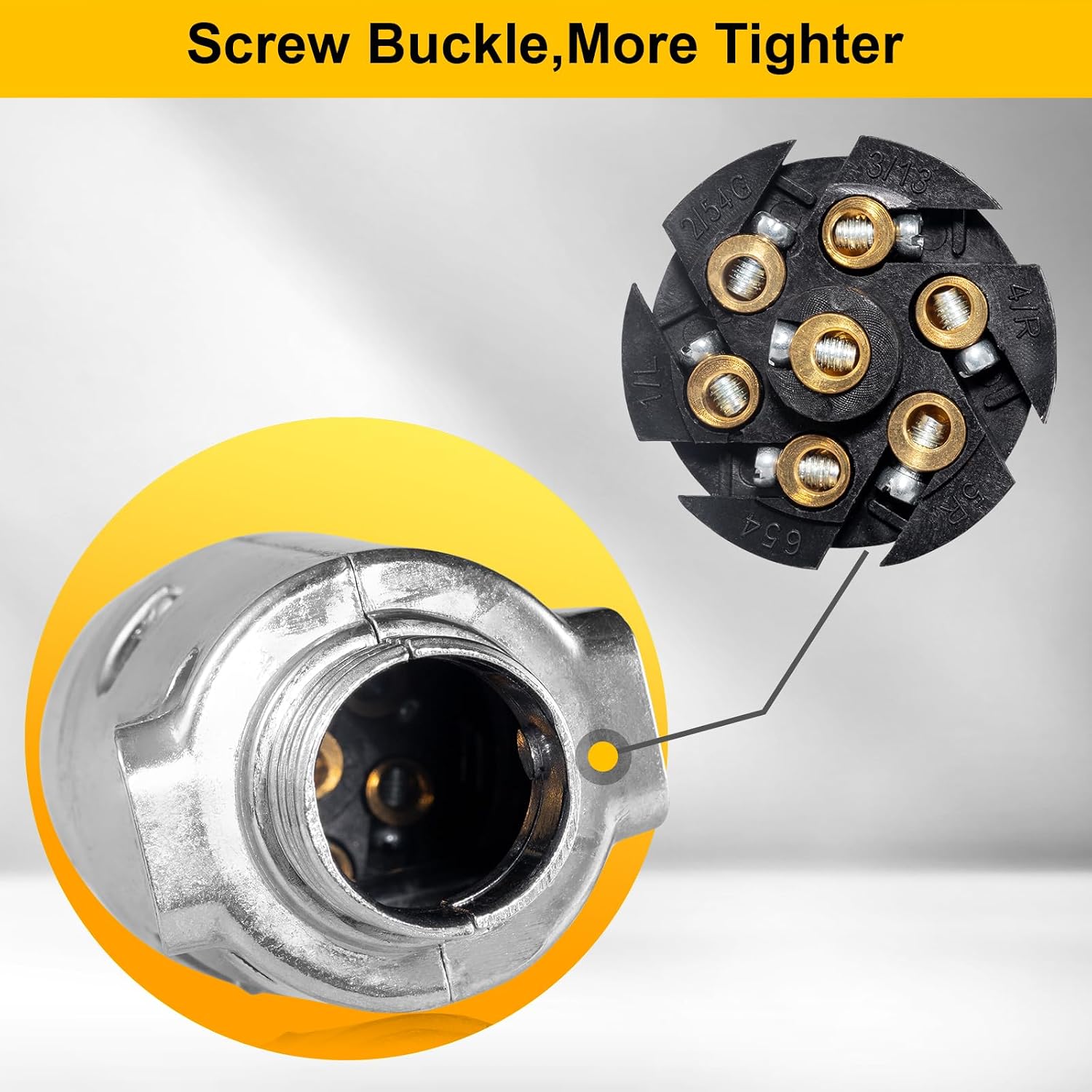 Thumbnail 6 de Spurtar 7 Pin Trailer Plug 12V – Heavy-Duty Towbar Socket, Waterproof Aluminum Alloy