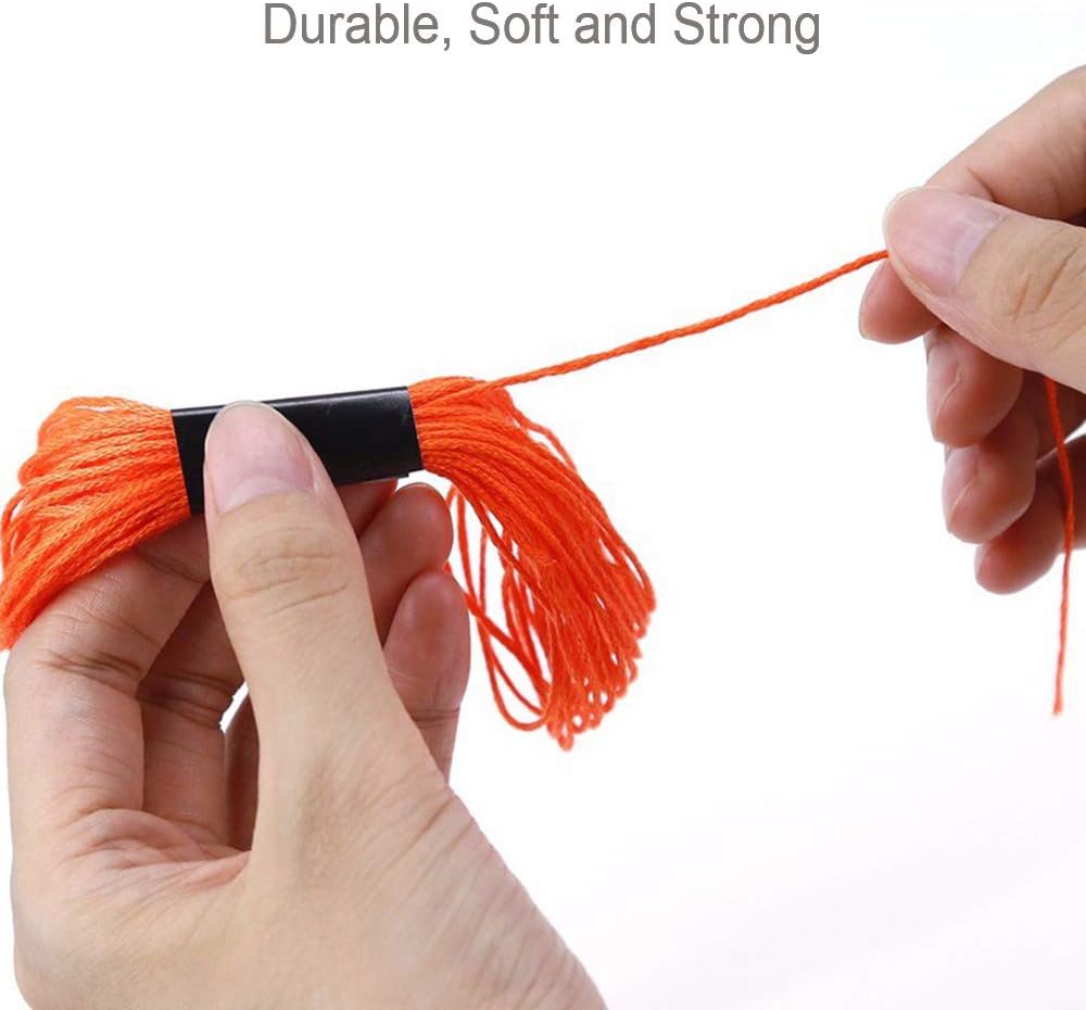 Thumbnail 3 de AUERVO Embroidery Threads 50 Skeins Pack – Rainbow Embroidery Floss with Free Needles and Accessories