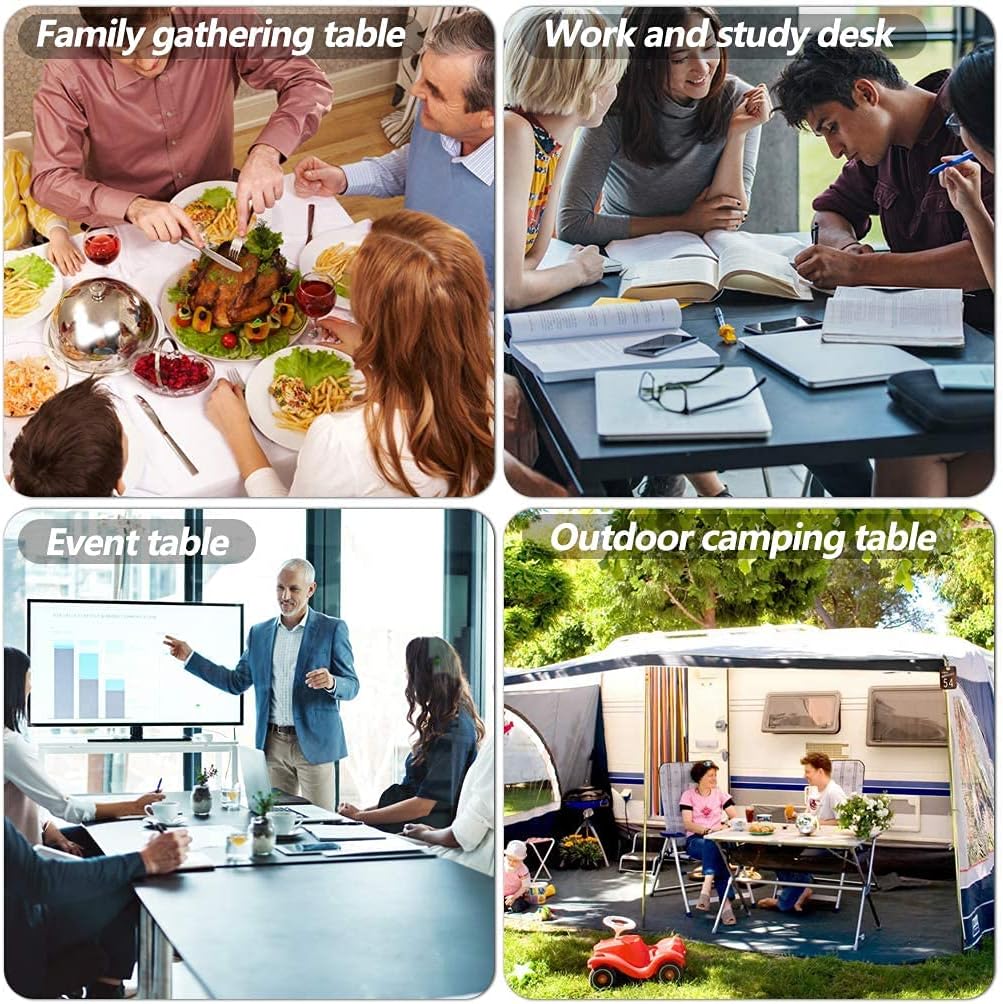 Thumbnail 6 de FDW Folding Half Portable Table 6 ft White
