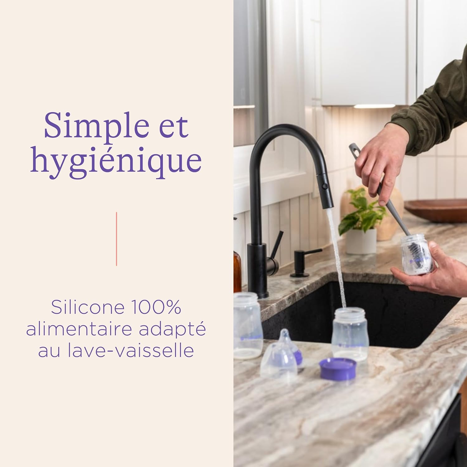 Thumbnail 5 de Lansinoh Starter Set Biberons Natural Wave avec AVS – Tétine Large Souple sans BPA