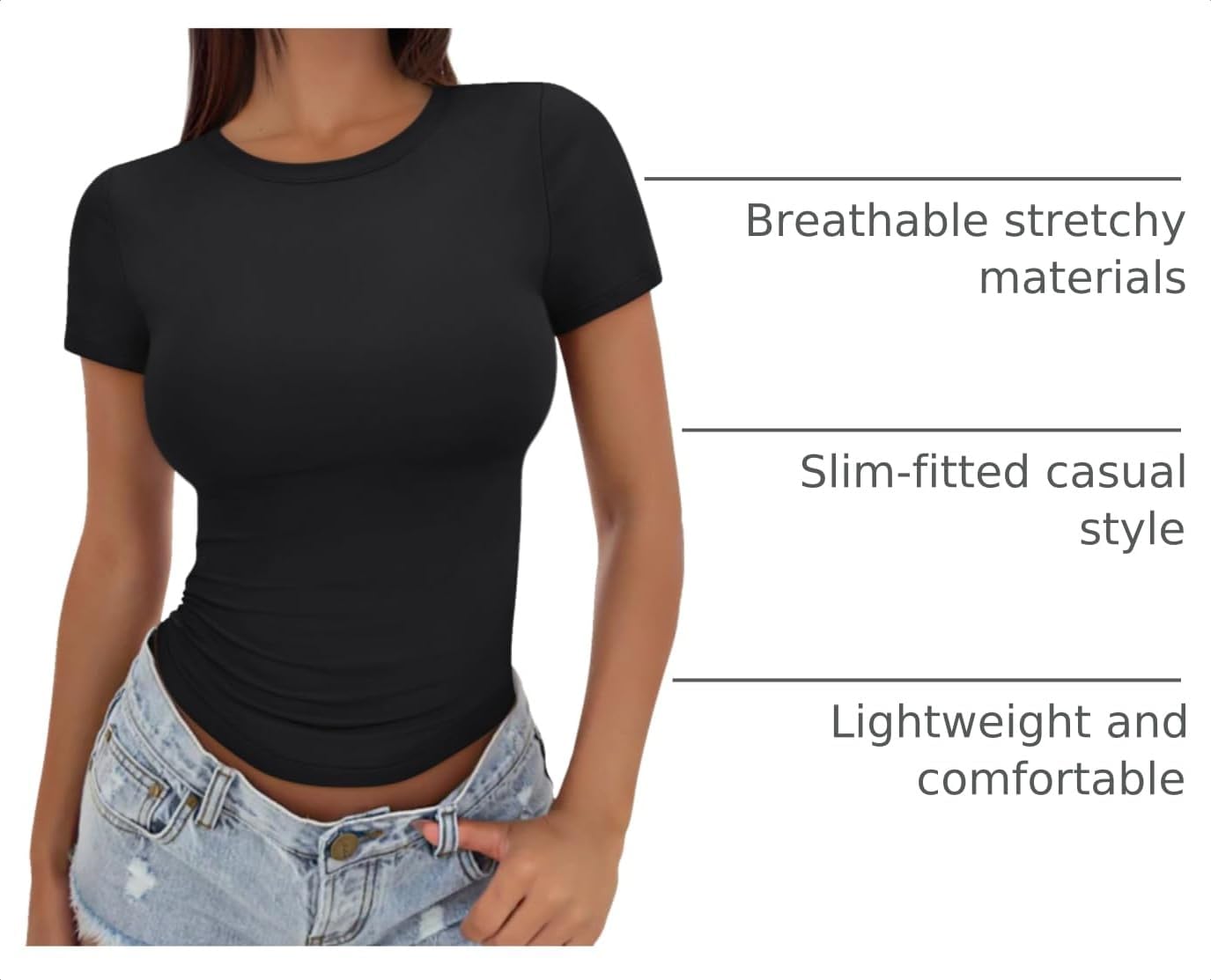 Detalle 2 de Trendy Queen Womens Basic Crop Tee 2026
