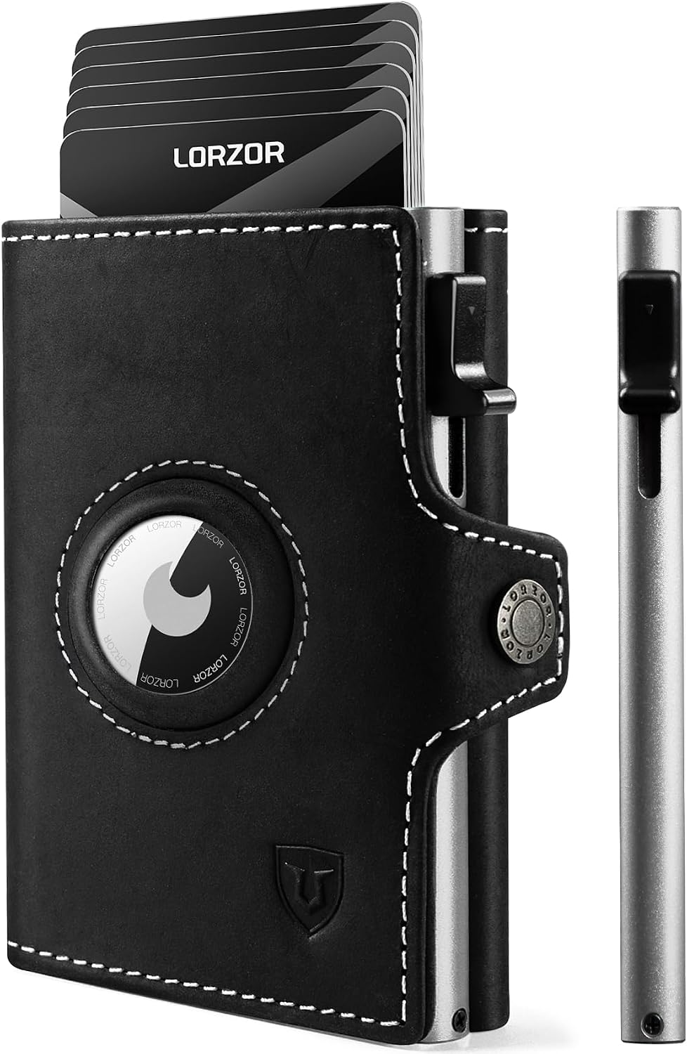 Detalle de LORZOR Slim Wallet für AirTag 9,8×7 cm