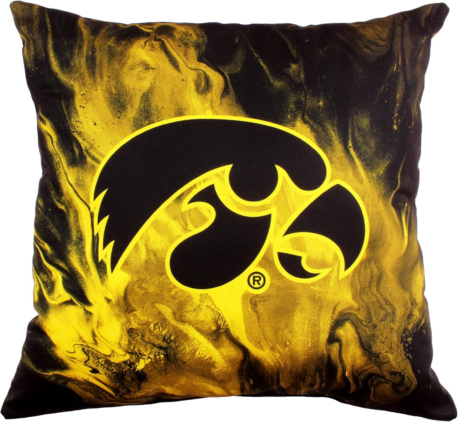 Iowa Hawkeyes 16" 2-Sided Color Swept Decorative Pillow, Made in the USA