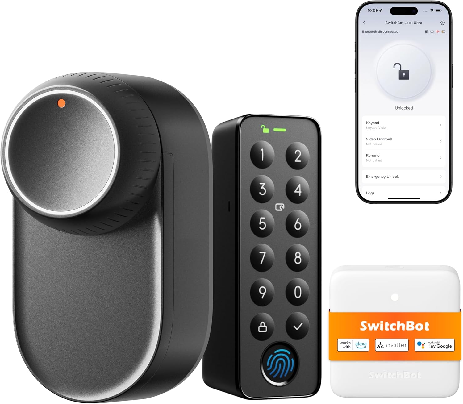 SwitchBot Lock Ultra Cerradura Inteligente 18 Métodos