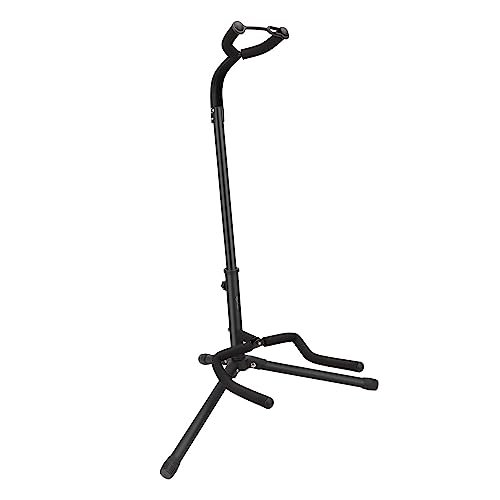 Detalle de Amazon Basics Height Adjustable Foldable Guitar Stand with Secure Support