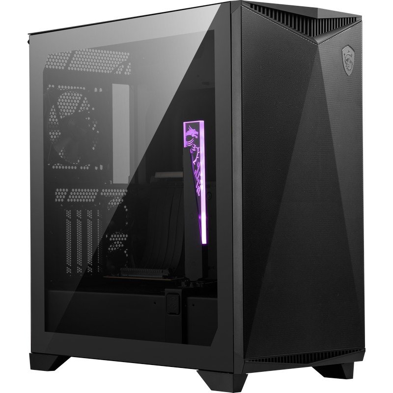 Detalle 2 de MSI MPG GUNGNIR 300P AIRFLOW Cristal Templado USB 3.2 Negra