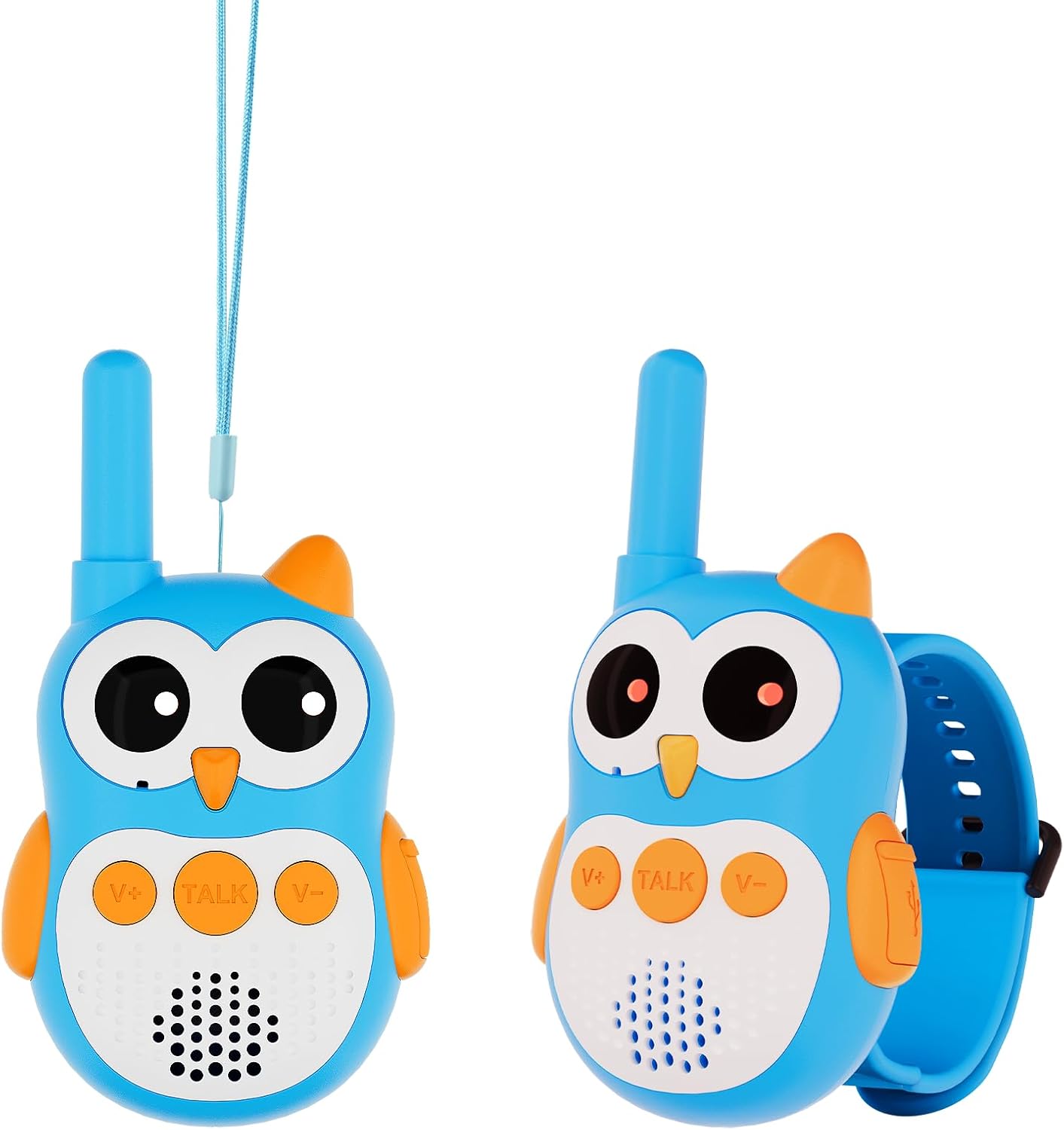 Retevis RT30W Walkie Talkie Bambini (RT30W) ricaricabili con occhi LED