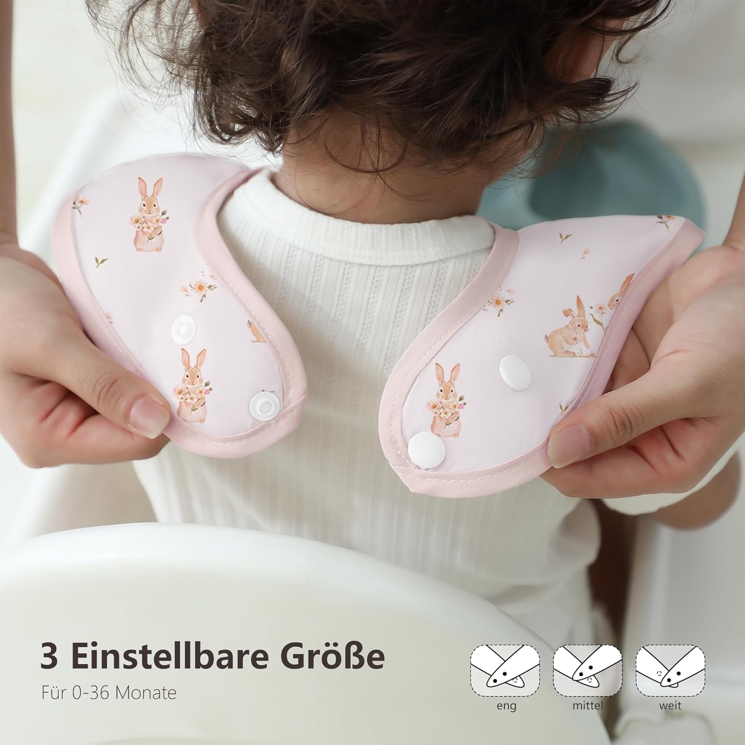 Thumbnail 3 de Susurration Bavoirs Bébé Imperméables — Lot 3, réutilisables et ajustables