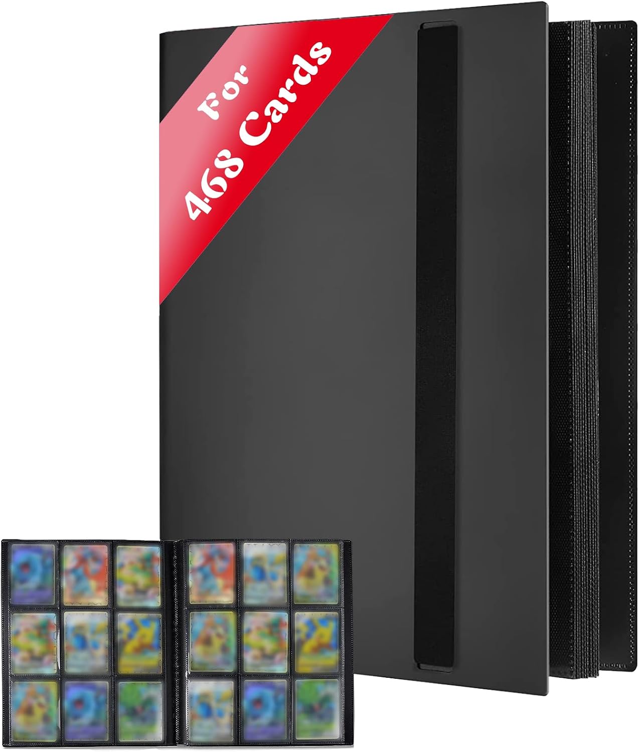 Thumbnail 5 de JUSONEY Trading Card Album Folder 4 Pocket Binder