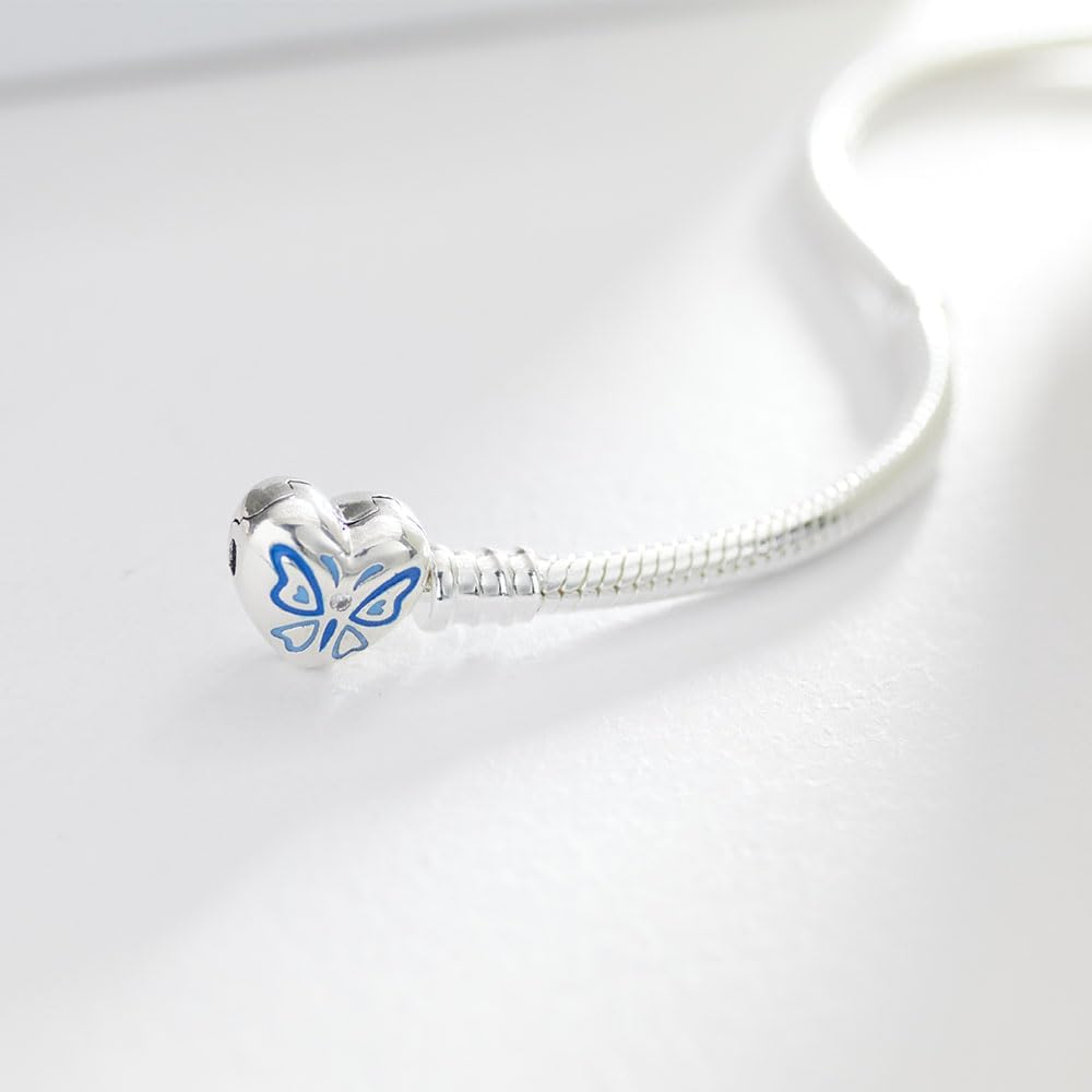 Thumbnail 2 de BOIGEGU Armband Damen versilbert – Herz- und Schlangen-Gliederarmband