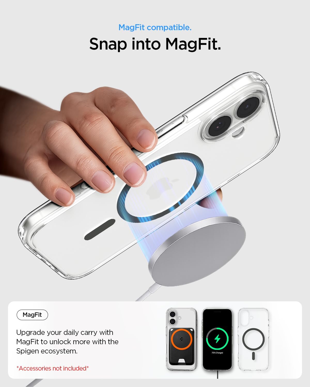 Thumbnail 6 de Spigen Ultra Hybrid MagFit pour iPhone 17 (Graphite) – coque fine TPU avec MagFit et protection coins Air Cushion