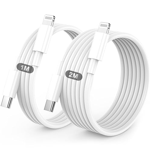 Detalle de BSTOEM Câble iPhone USB-C vers Lightning 1 m + 2 m – Certifié MFi