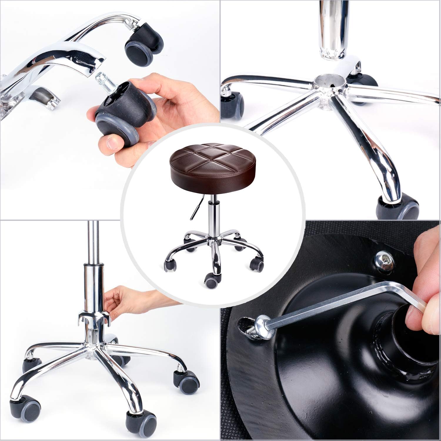 Thumbnail 6 de Swivel beauty stool 14 inch seat