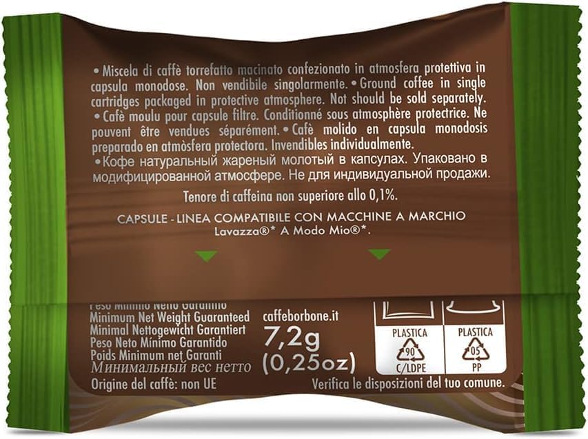 Thumbnail 2 de Caffè Borbone Don Carlo ☕️ Cápsulas Descafeinadas 100 Compatibles Lavazza
