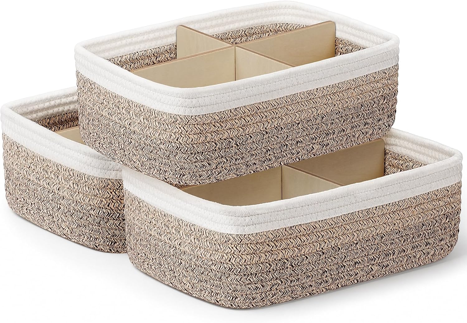 Detalle de Woven Storage Baskets, 3-Pack