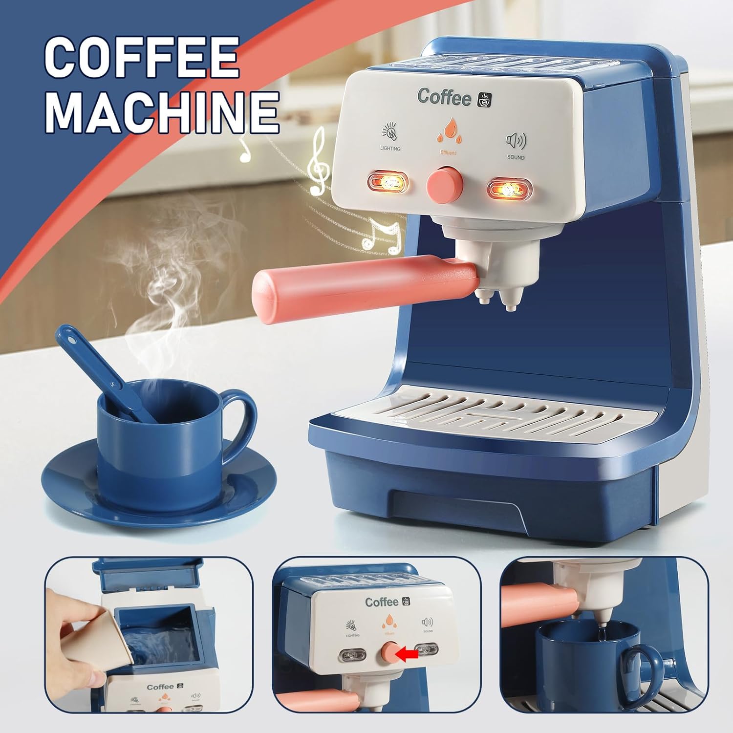 Detalle de Cucina giocattolo set elettrodomestici per bambini 3‑6 anni
