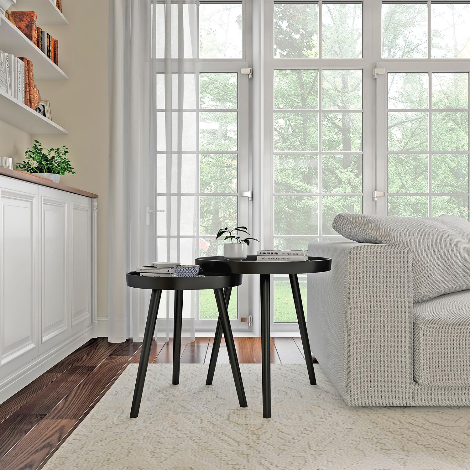 Thumbnail 5 de Lavish Home Nesting Side Tables, Set of 2