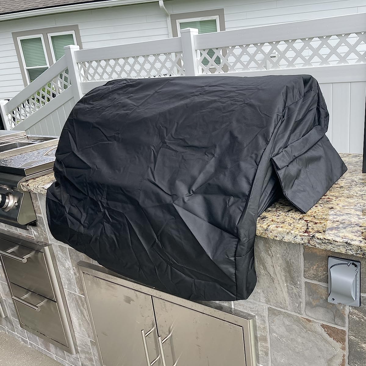 Detalle 2 de Blackhoso BLZ-32 Built-In Grill Cover, 37 x 21.6 x 14.2 in, Felt Backing
