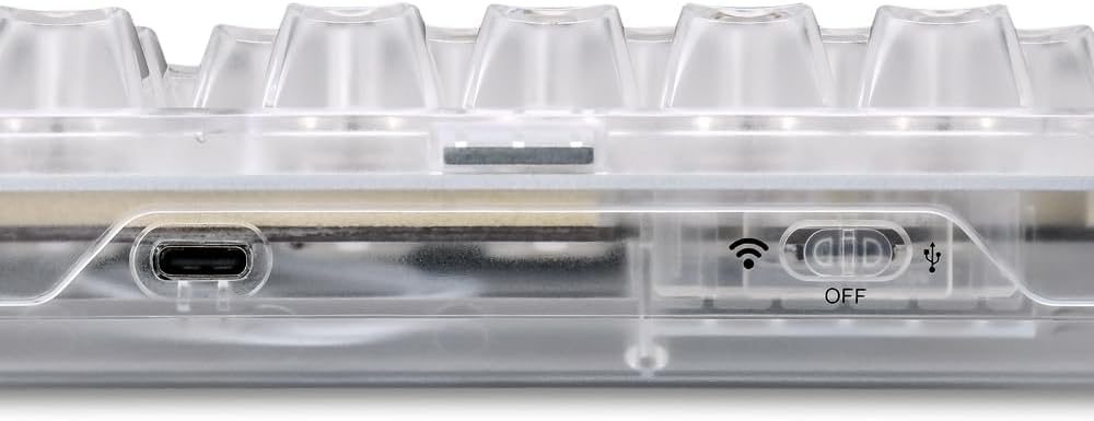 Thumbnail 4 de Sharkoon Crystal Shark RGB, Weiß – transparente TKL-Tastatur mit Wechsel-Schaltern