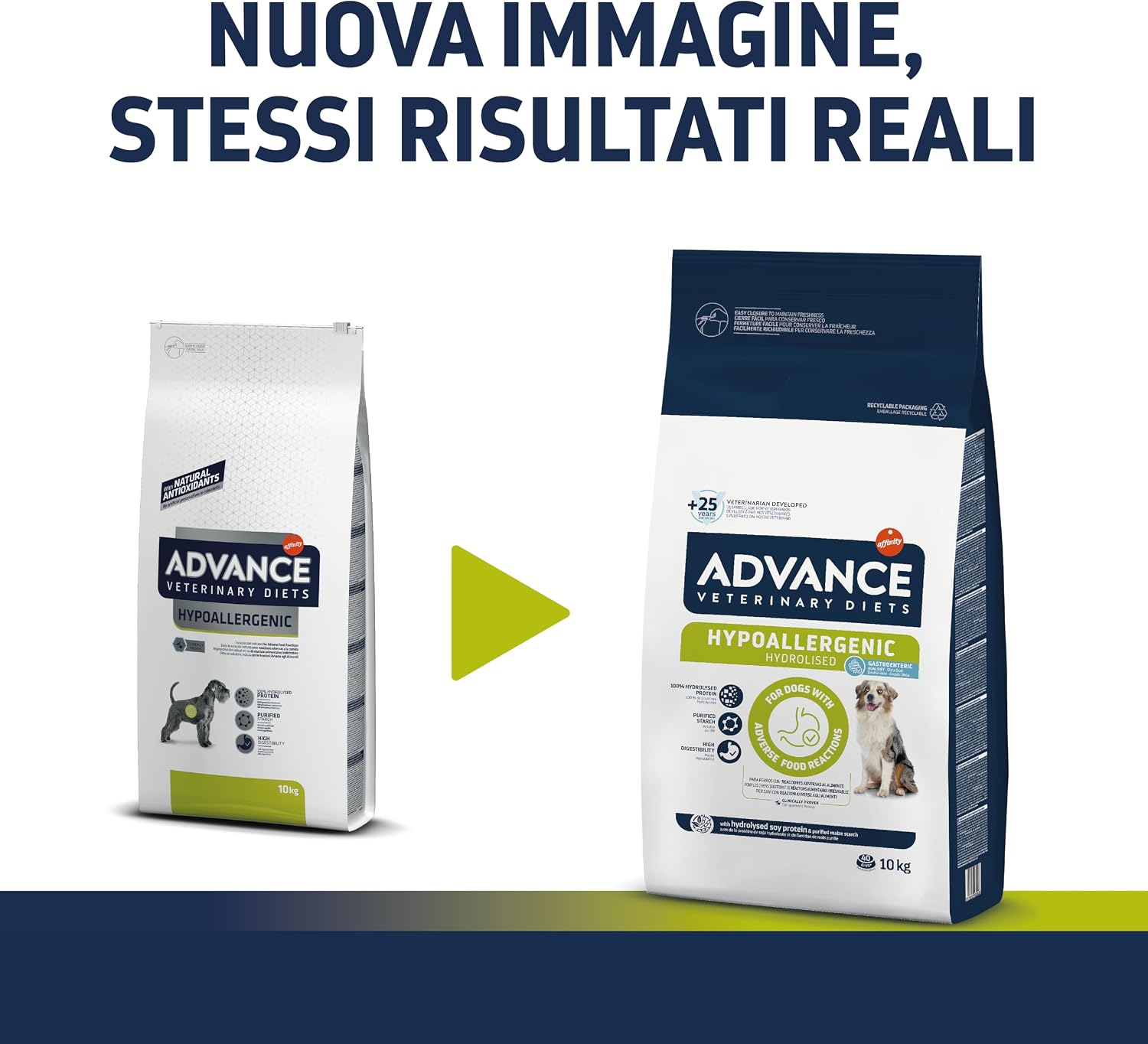 Detalle de Advance Veterinary Diets Hypoallergenic Crocchette da 10 kg per Cani con Reazioni Avverse agli Alimenti