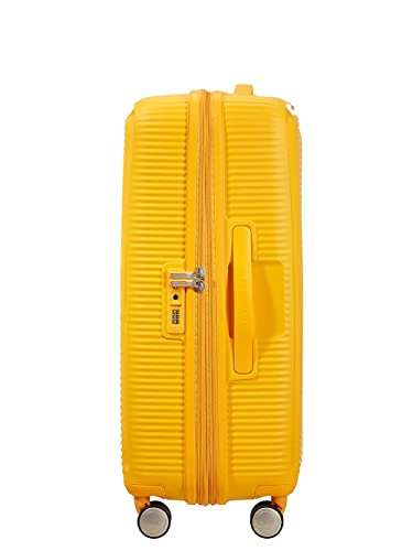 Detalle de American Tourister Soundbox – Valise Spinner M Extensible 67 cm en jaune doré, 71,5/81 L, 3,70 kg