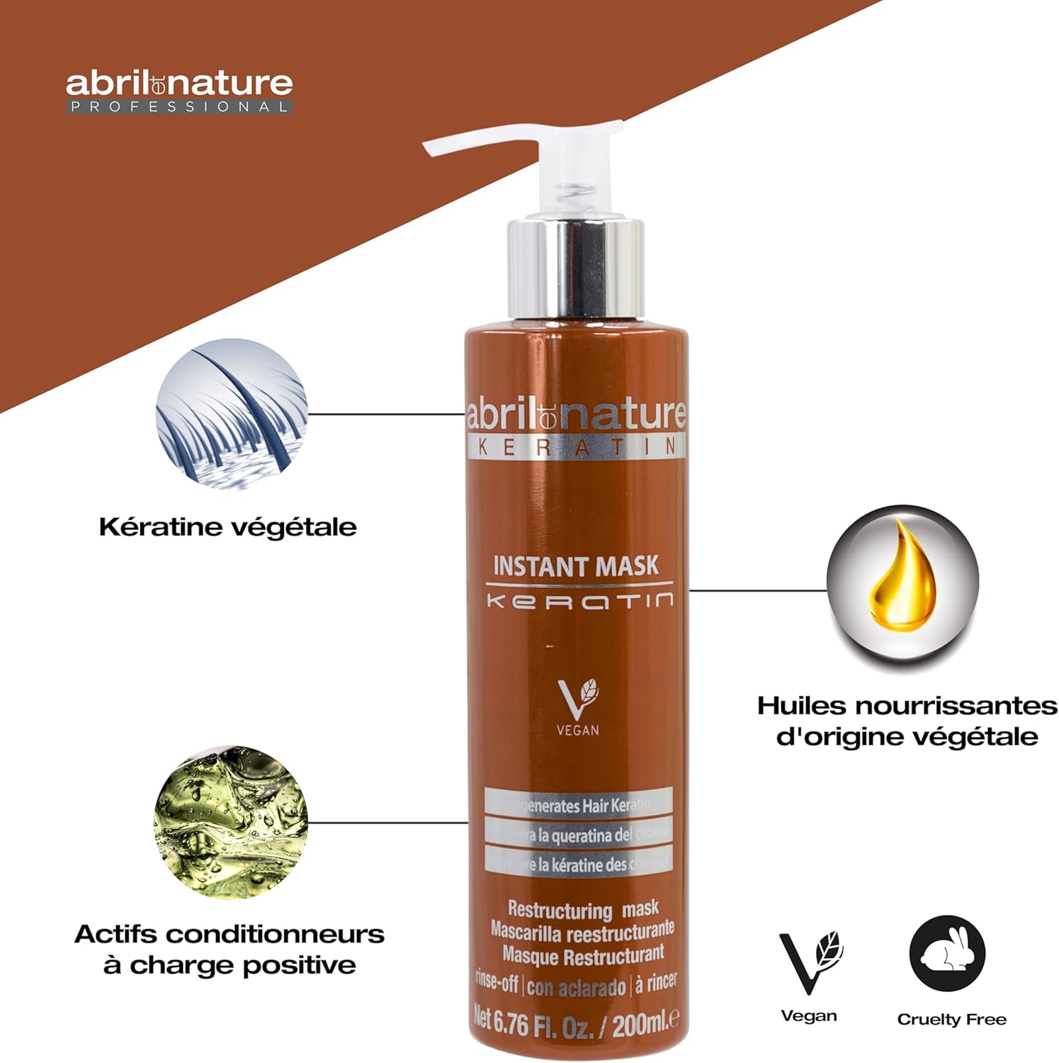 Thumbnail 4 de abril et nature Masque Kératine 1000 ml