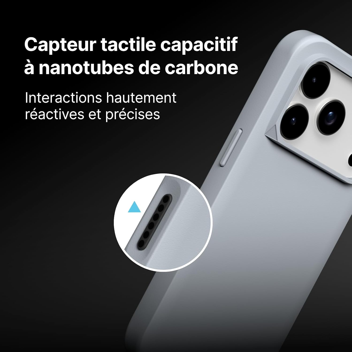 Thumbnail 4 de RhinoShield Coque SolidX pour iPhone 17 Pro – protection renforcée contre les chocs, gris argent