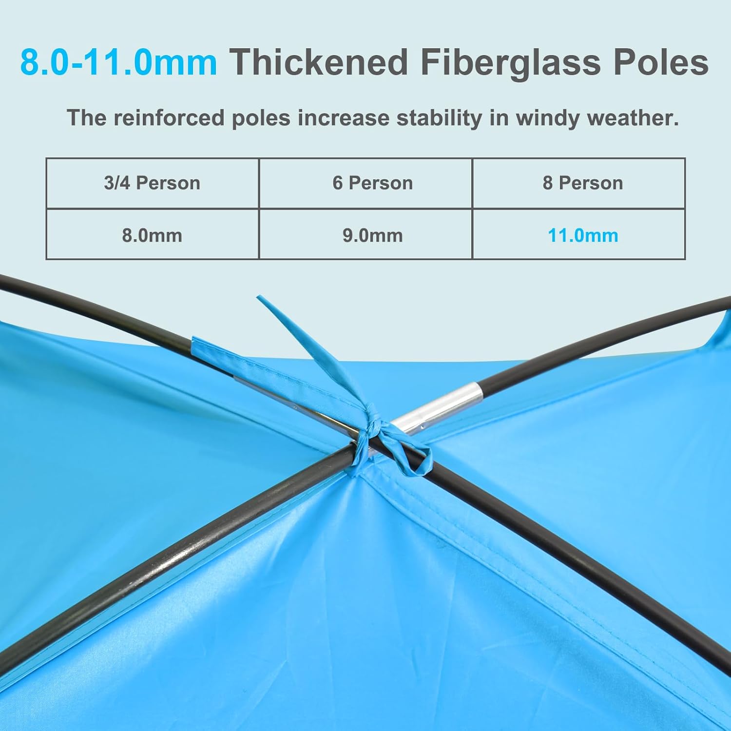 Thumbnail 5 de Gorich Beach Tent Sun Shelter (UPF 50+) for 3–10 People — Lightweight, Easy Setup Beach Cabana