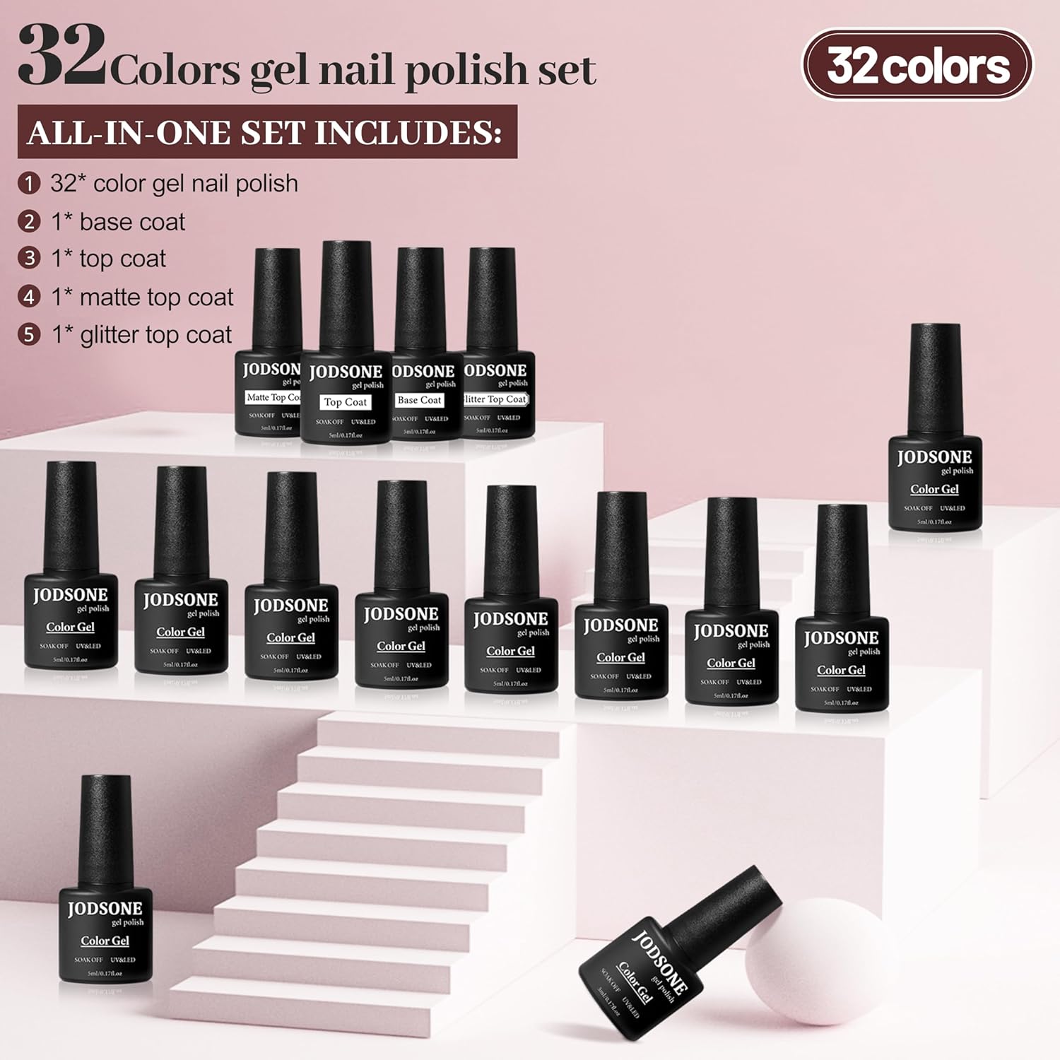 Thumbnail 1 de JODSONE Gel-Nagellack-Set 36-teiliges