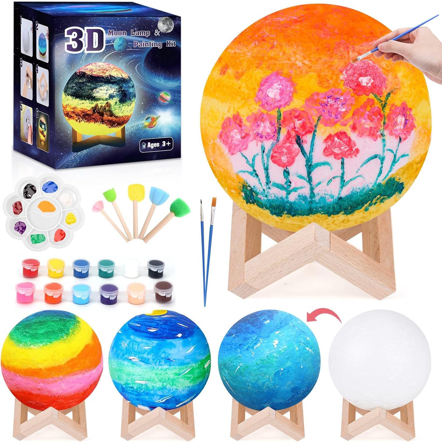 Detalle de Mondlampe Malset Bastelset 15 cm