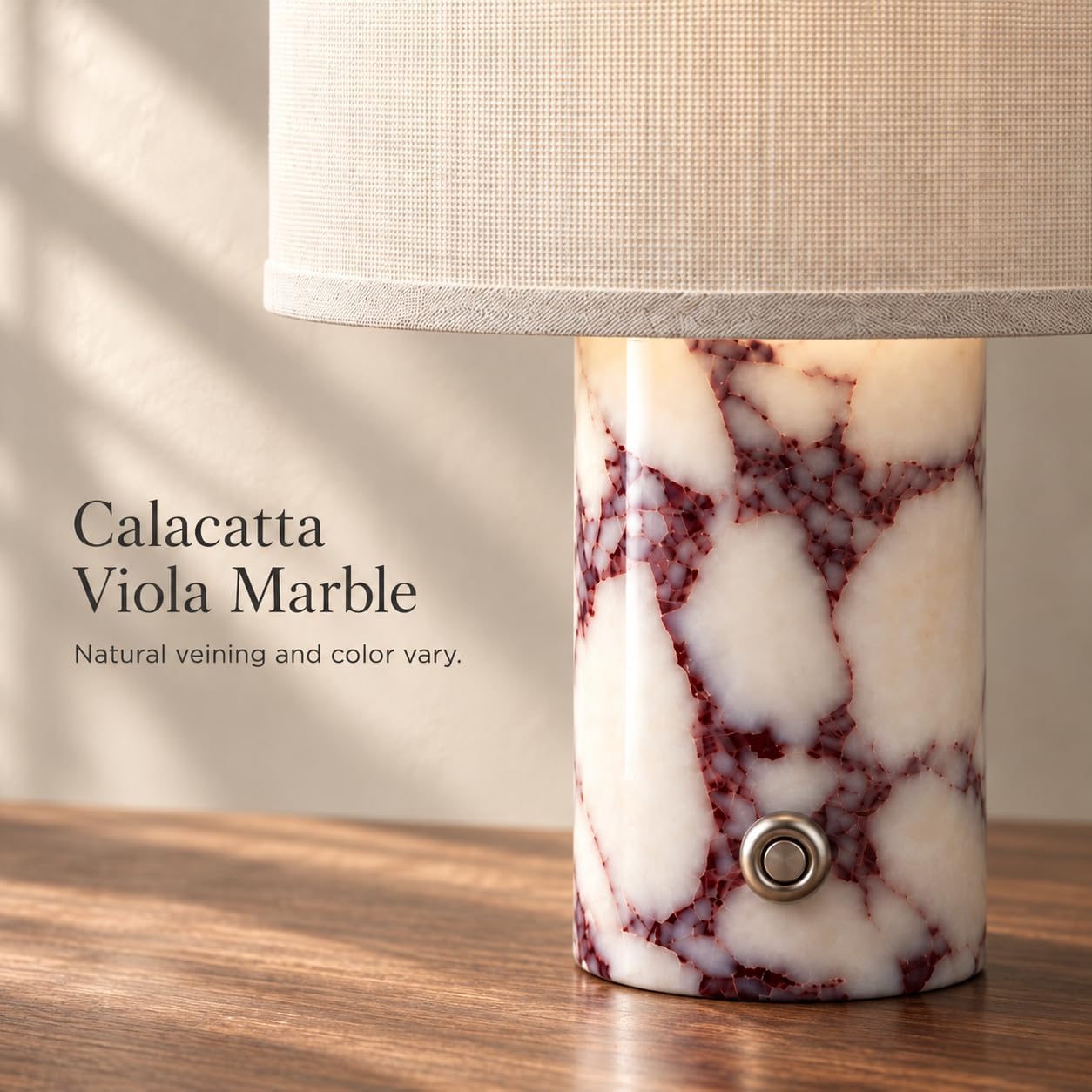Thumbnail 4 de BBRRZ Marble Table Lamp, Calacatta Viola