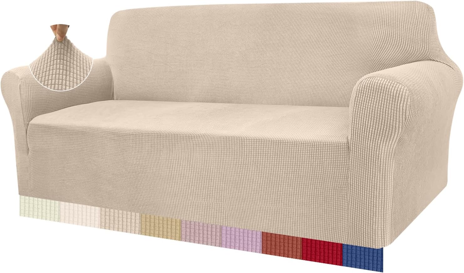 Thumbnail 6 de Granbest Copridivano ad alta elasticità 3 posti in jacquard, colore cachi