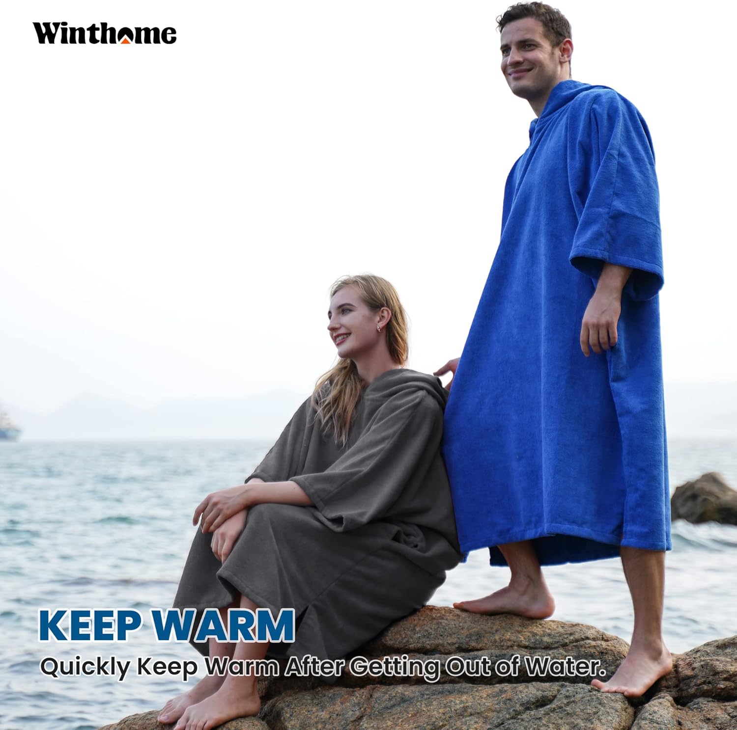 Thumbnail 4 de Winthome Changing Bath Robe — Surf Poncho Towel with Hooded Design