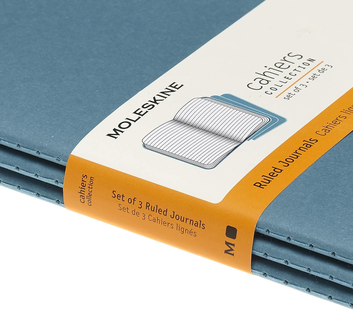 Thumbnail 6 de Moleskine Cahier Journal Set 3 Quaderni a Righe Blu Brillante, Large 13 x 21 cm