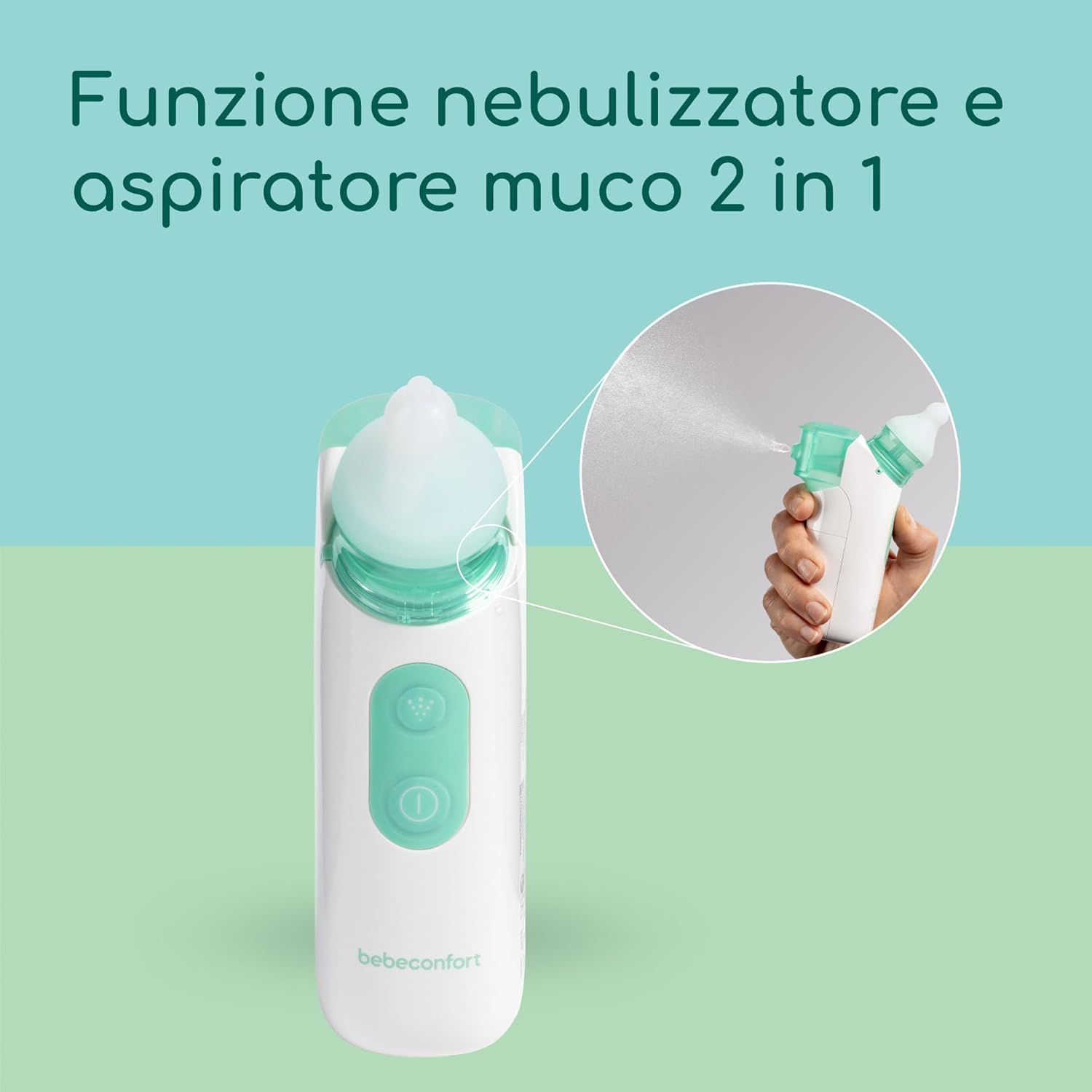 Thumbnail 2 de Bebeconfort Aspiratore Nasale Neonato Elettrico 2in1: nebulizzatore e aspiratore silenzioso