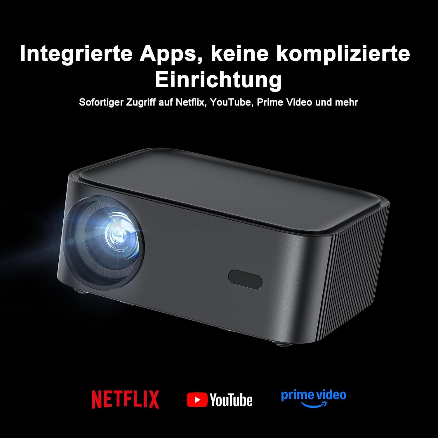 Detalle 2 de HAPPRUN 4K Smart Beamer mit 1000 ANSI‑Lumen