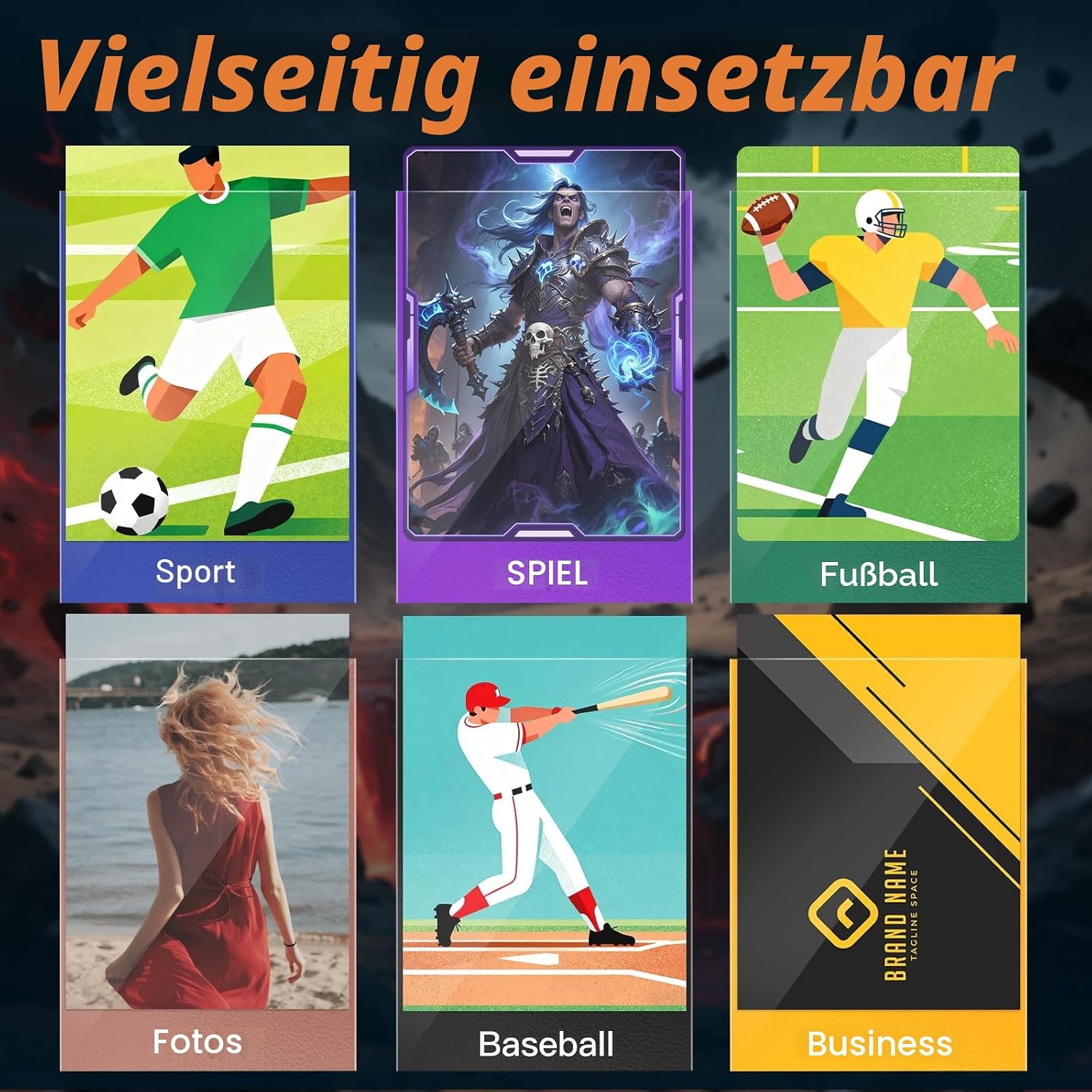 Thumbnail 6 de 600ct Sammelkartenhülle – Passgenaue 66 × 91 mm Sleeve für MTG/TCG Karten (600 Stück)