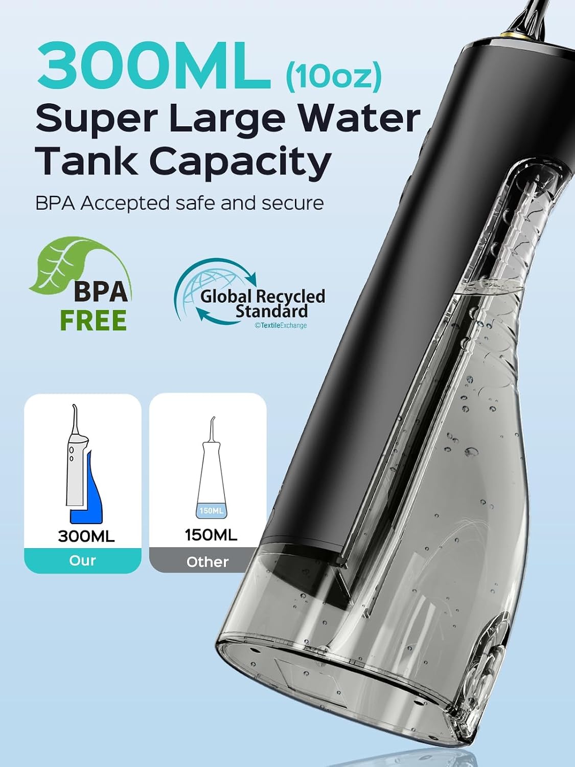 Thumbnail 6 de COSLUS Water Flosser 5‑tip cordless for braces 🦷