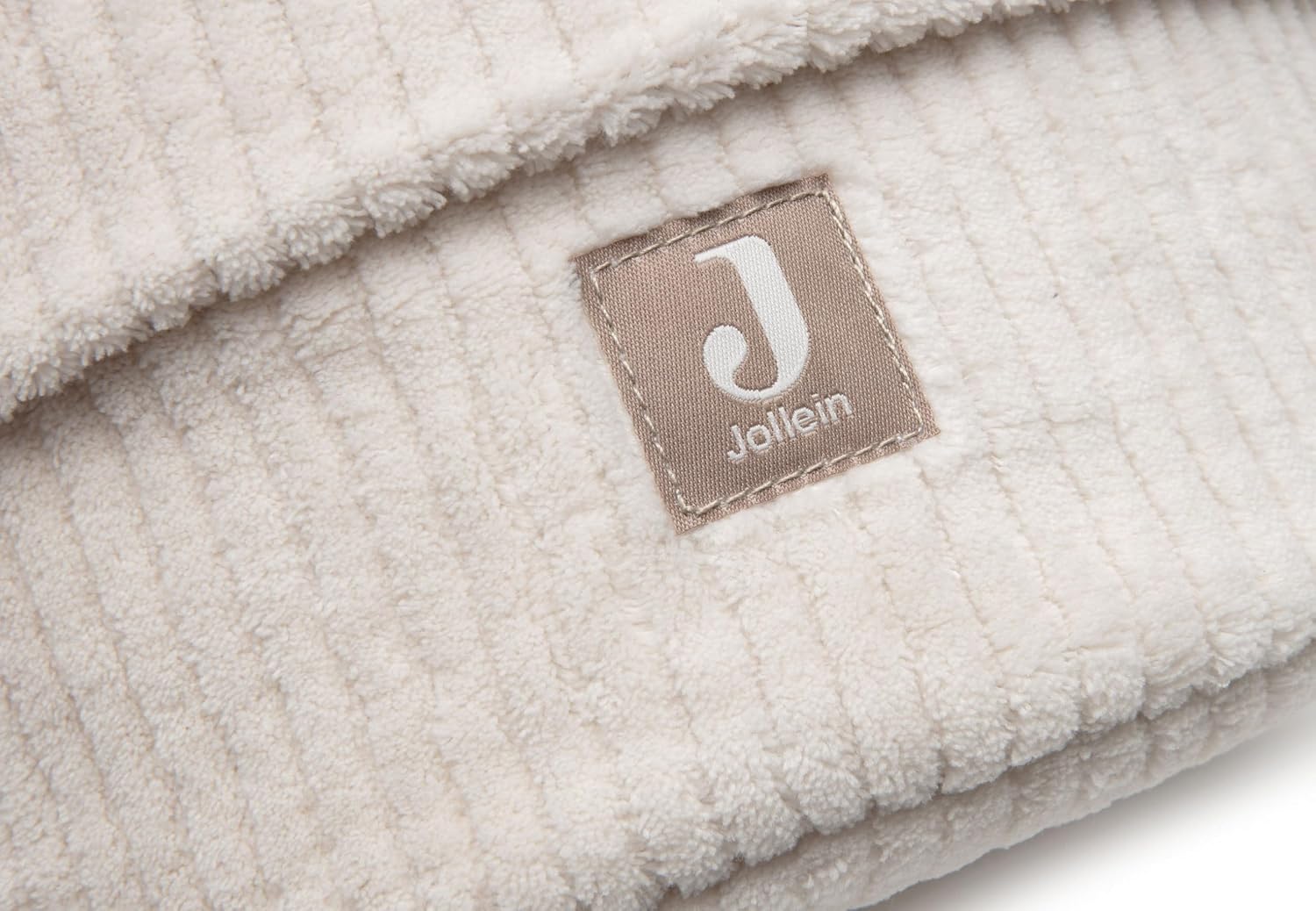 Thumbnail 1 de Jollein Panier de Toilette Cloudy Rib Oatmeal — Panier de rangement pour table à langer 14x18 cm