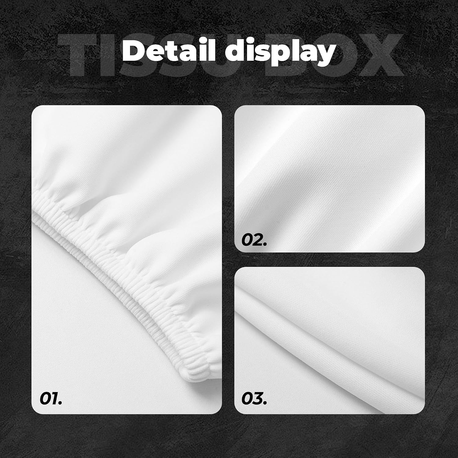 Detalle 2 de EXMENI Car Headrest Covers, Polyester