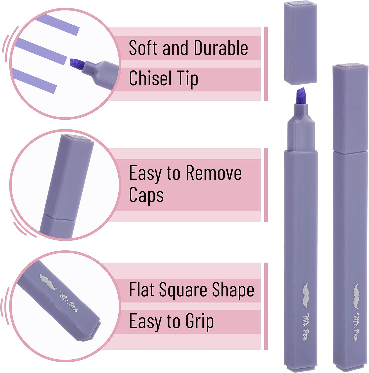Detalle de Mr. Pen Highlighters 8 Pack