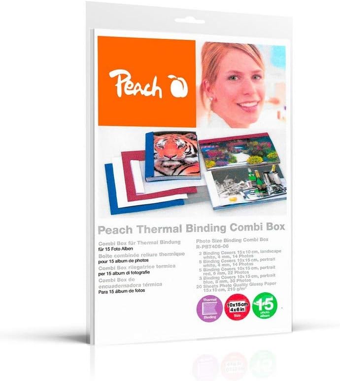 Thumbnail 6 de Peach Thermobindemappen A4 – 15 Blätter, 100 Stück, weiß (PBT406-02)