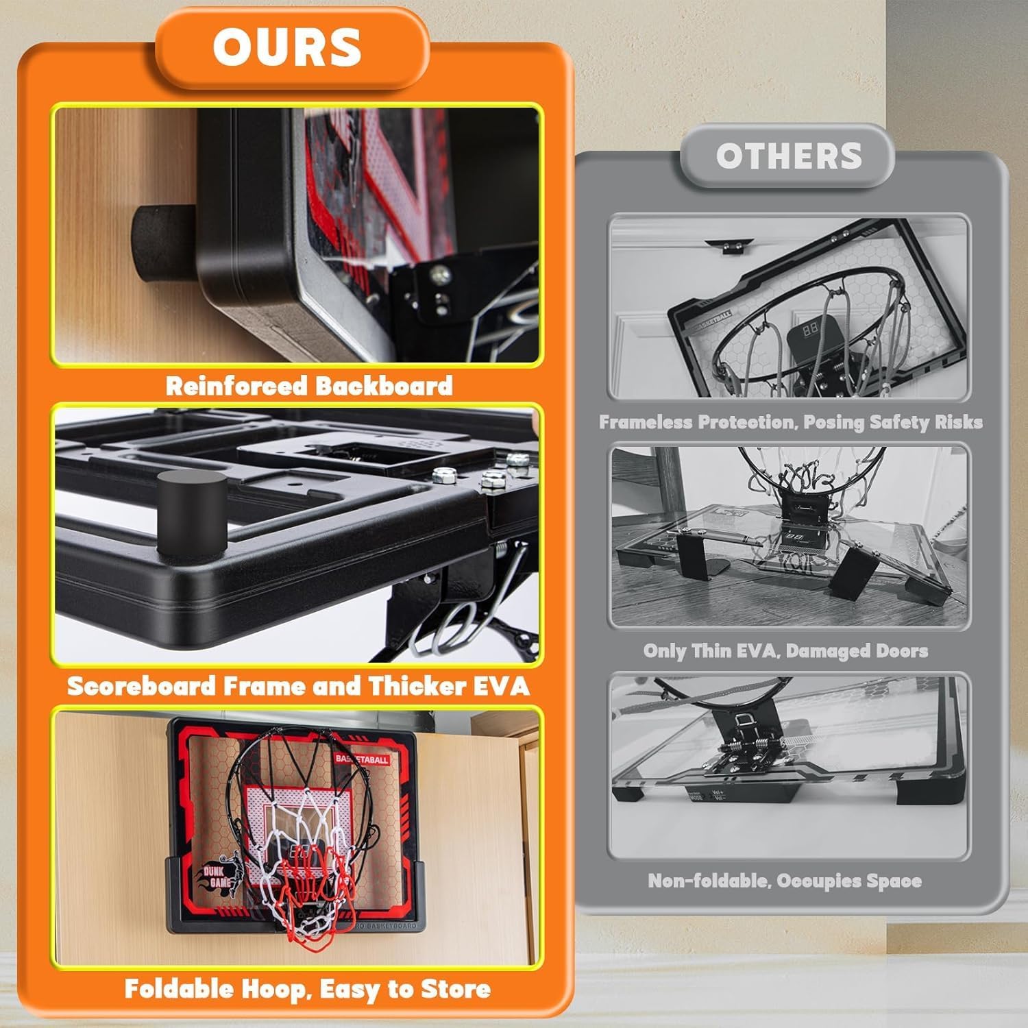 Thumbnail 3 de Indoor Basketball Hoop Pro 4-Ball Set