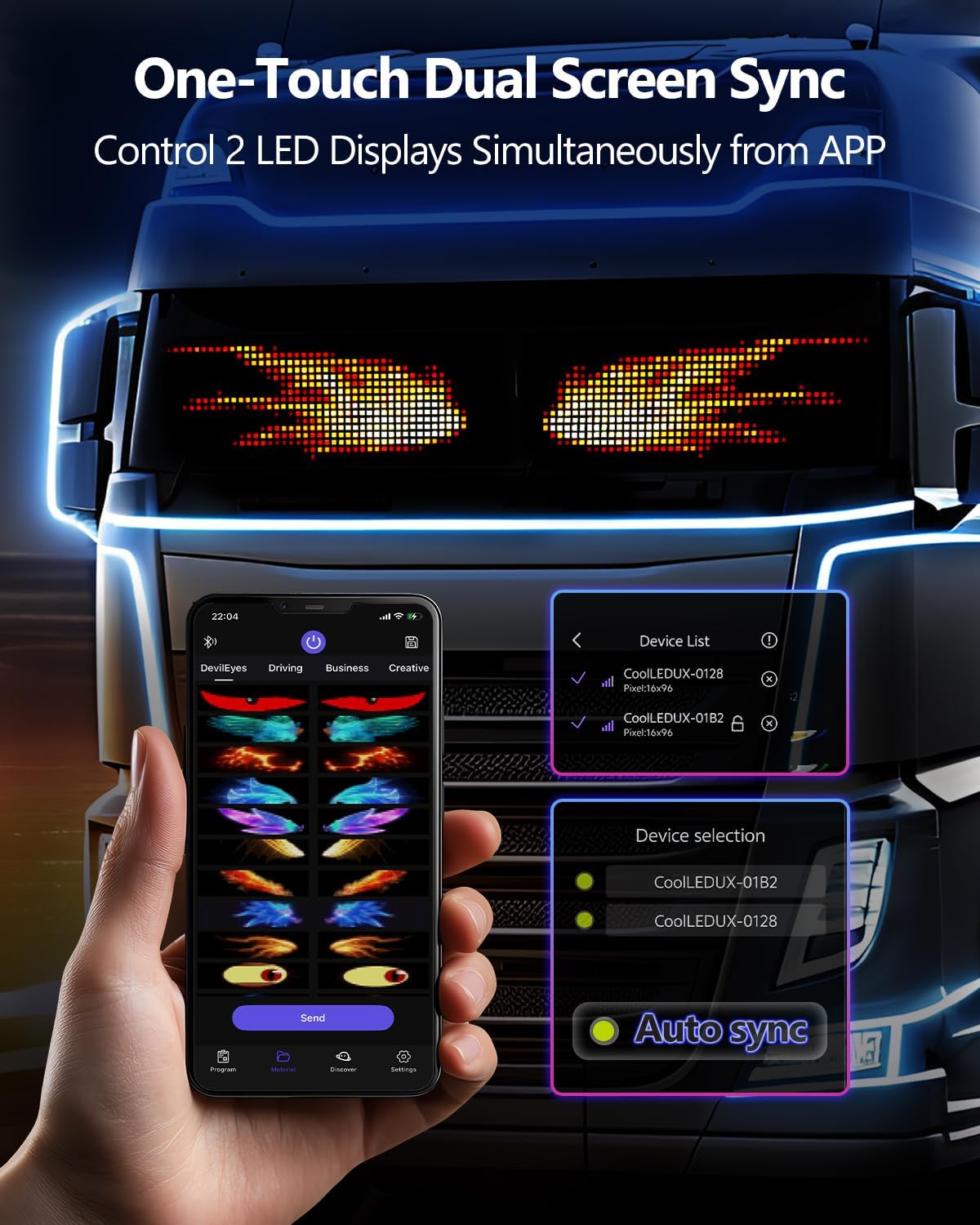 Thumbnail 6 de Multifunctional Bright Devil Eyes 15in LED display for cars