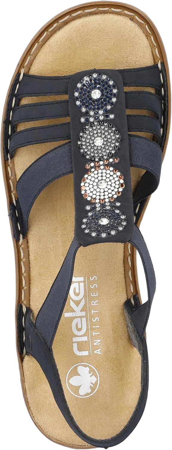 Detalle de Rieker 608g9-45 Sandales Bout fermé Femme
