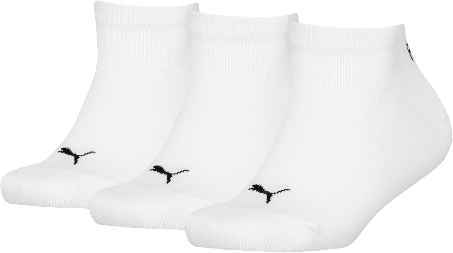 Detalle de PUMA 194010001 Chaussettes de baskets Mixte enfant – Lot de 3