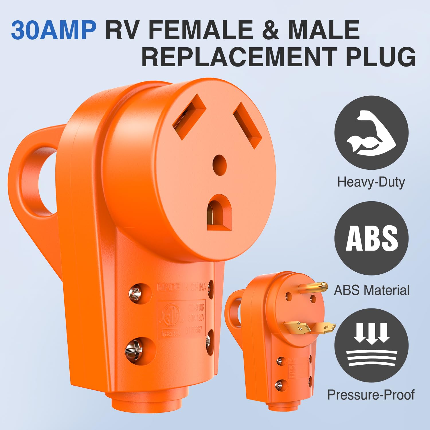 Thumbnail 6 de Nilight 50392RV 30-Amp RV Plug Set, TT-30P/TT-30R, ETL Listed