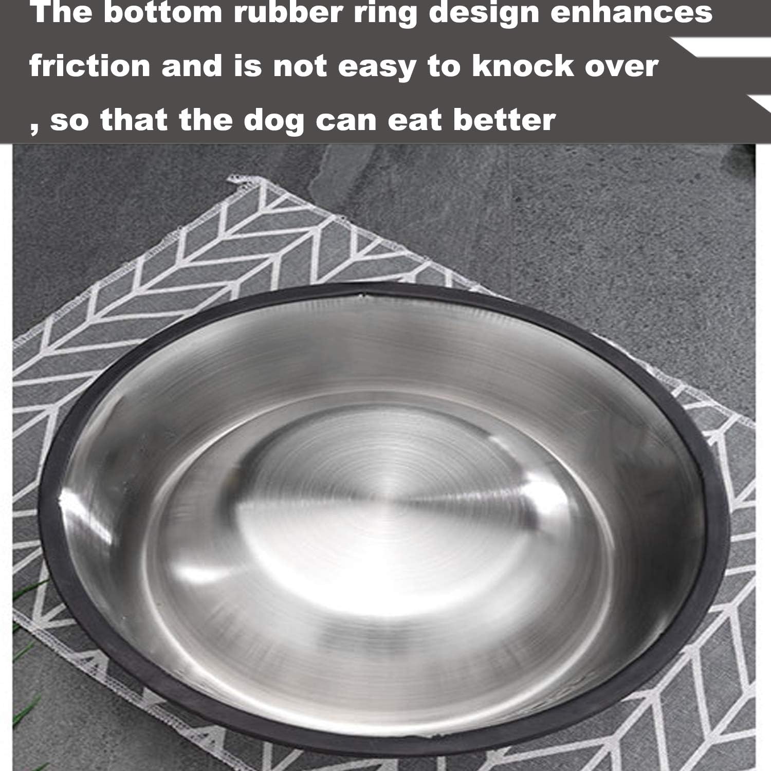 Thumbnail 3 de SUOXU 2-Pack Stainless Steel Dog Bowl with Non-Slip Base (350 ml) for Small Dogs and Cats