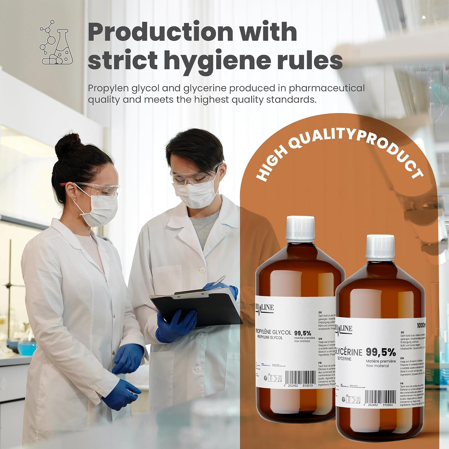Thumbnail 4 de hd-line Glycerin E422 und Propylenglykol E1520 1000 ml